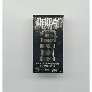 Hellboy Red Right Hand of Doom Ceramic Money Bank Loot Crate New In Box